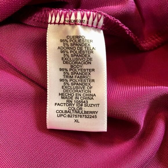 Narciso Rodriguez Women’s Color Block Side Sweep Blue and Pink Dress Size XL - Picture 14 of 16